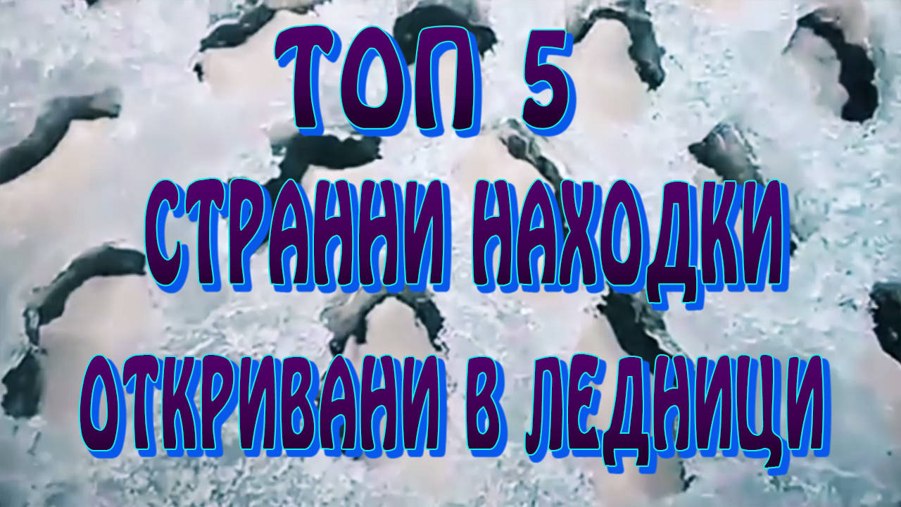 Топ 5 странни находки откривани в ледници