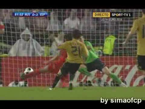Eвро 2008 Русия - Испания 0:3 Silva