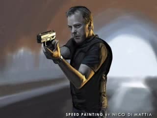 Photoshop - Jack Bauer Speed Painting