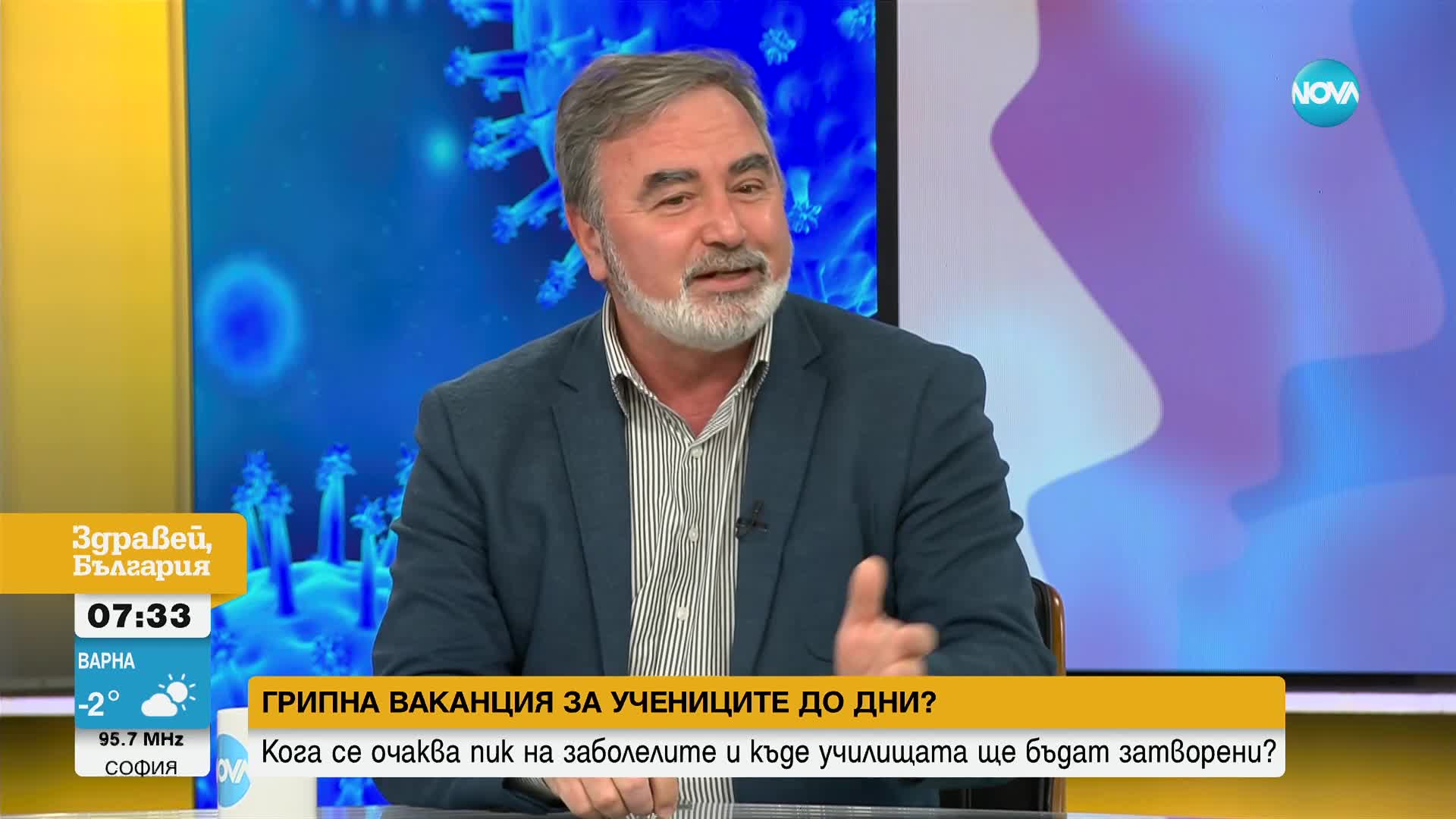 Доц. Кунчев: До края на седмицата очаквам 1/3 от България да е в грипна епидемия