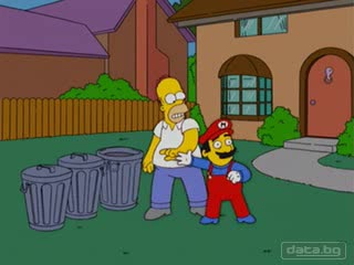 Homer Simpson Vs Super Mario