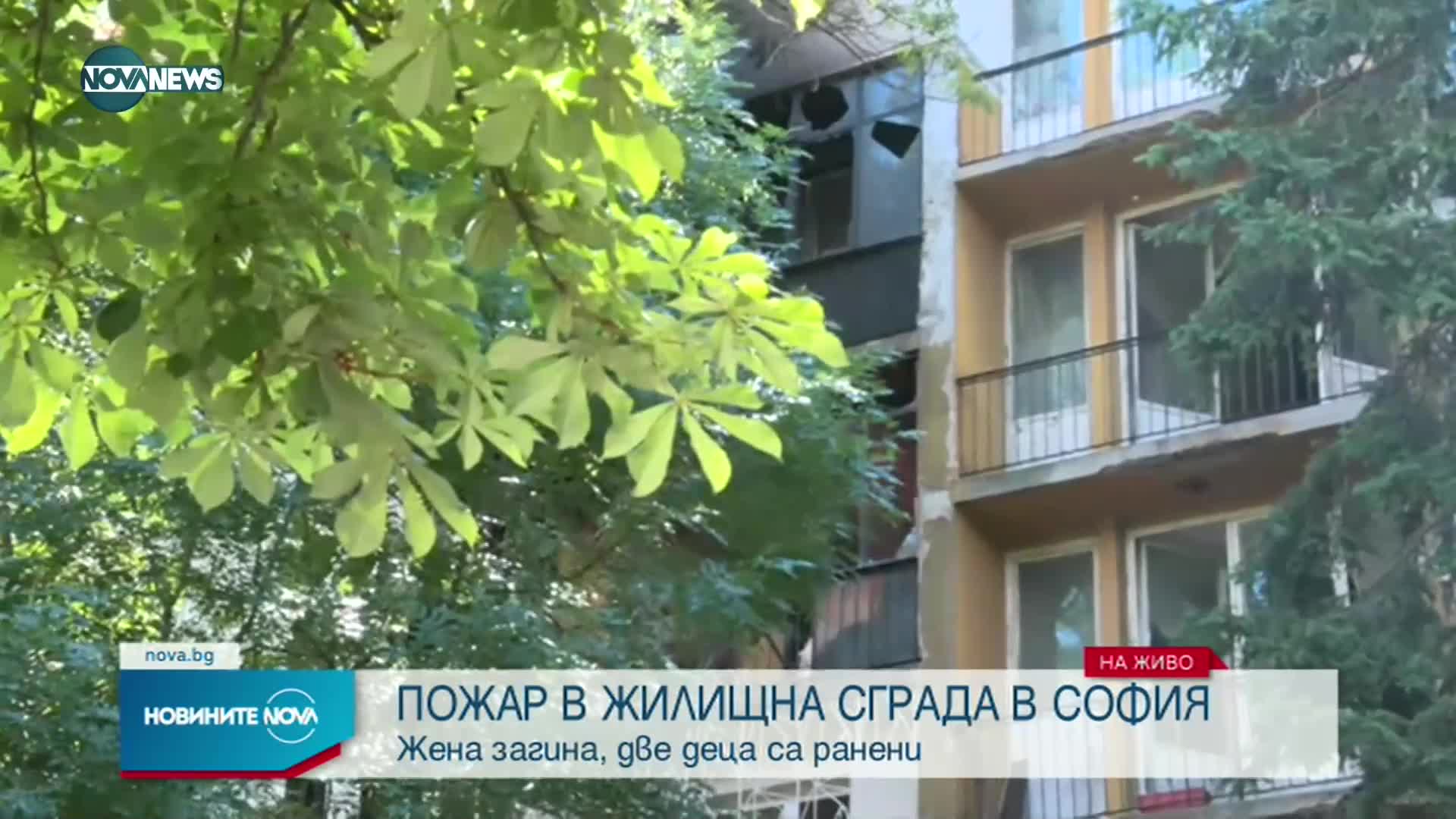Жена загина, две деца пострадаха при пожар в София
