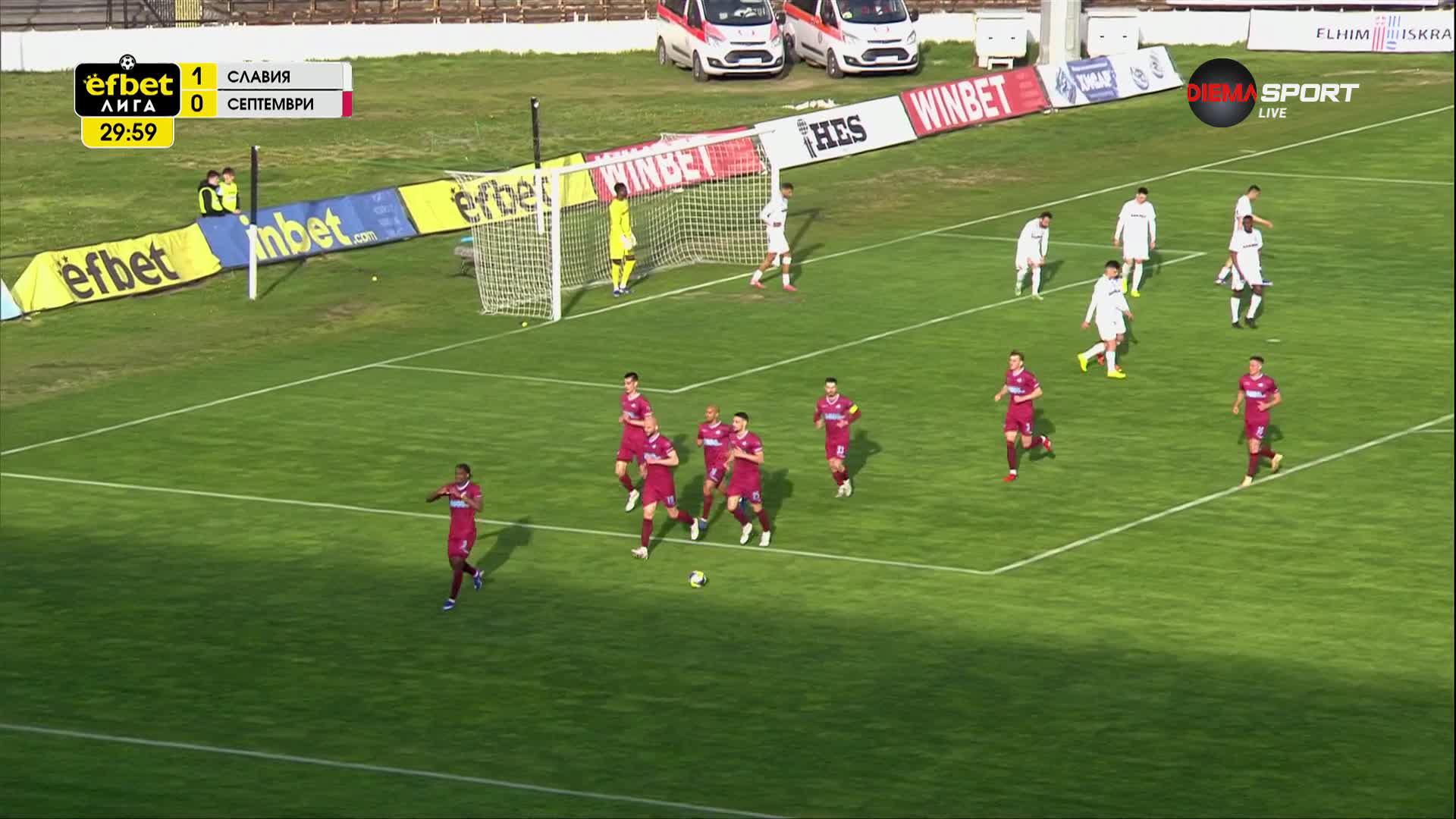 Goal by PFK Septemvri Sofia