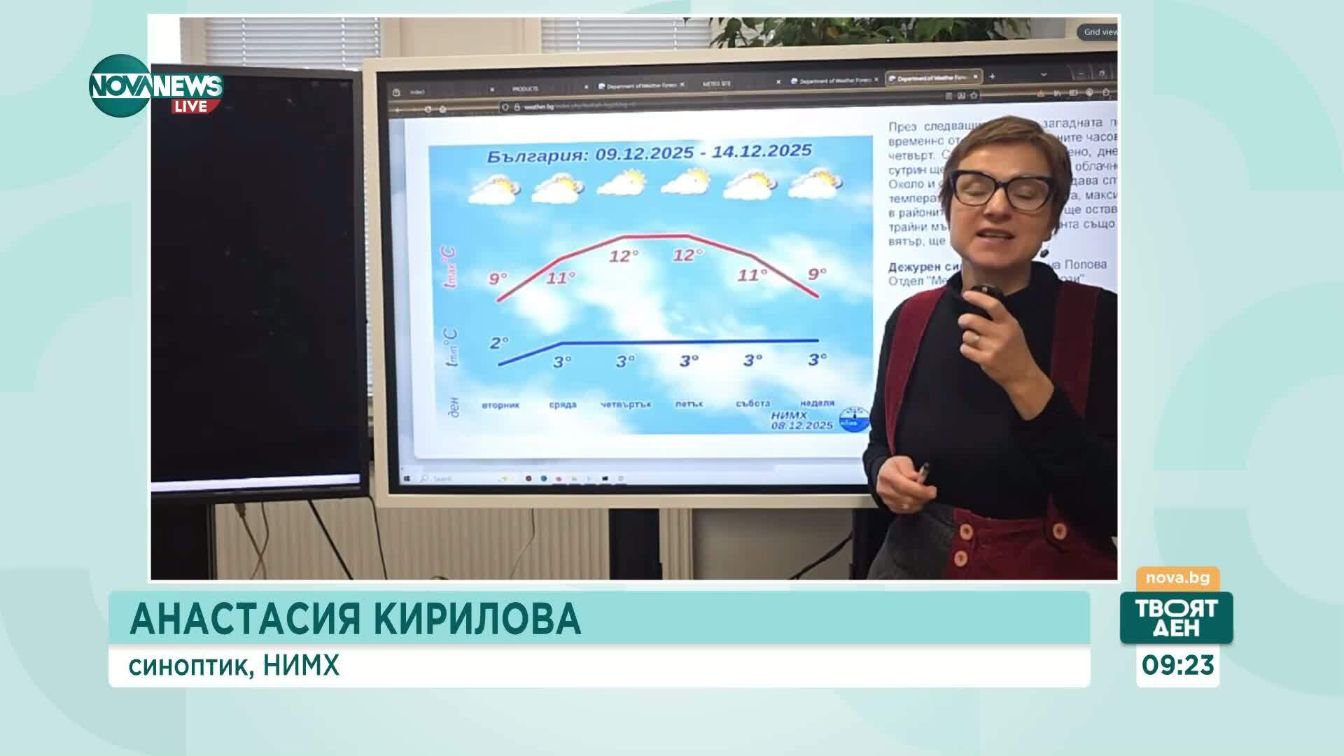 Предстои 10-дневен сух период, но мъглите и инверсията ще задържат замърсяването