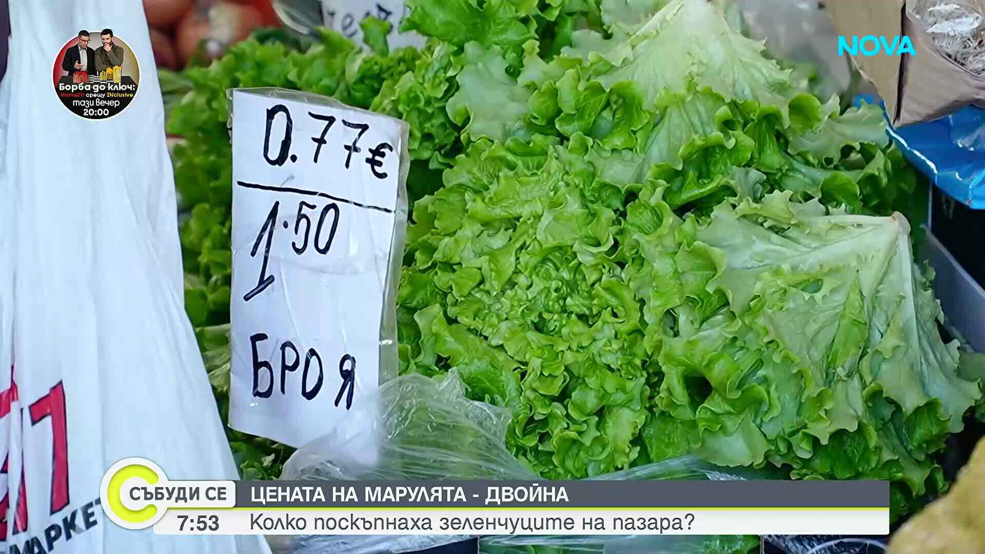 Колко струва зелената салата на трапезата ни
