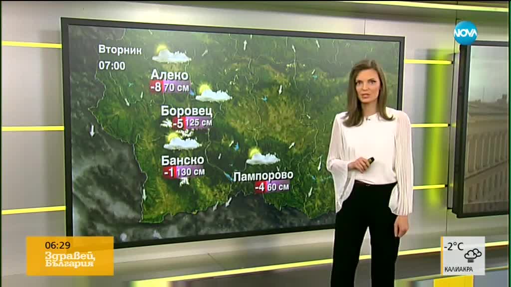Прогноза за времето (23.01.2018 - сутрешна)