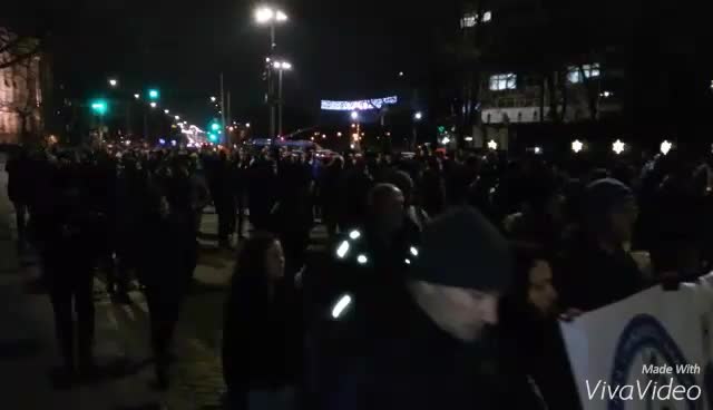 Шествие в посока Министерски съвет и Съдебната палата