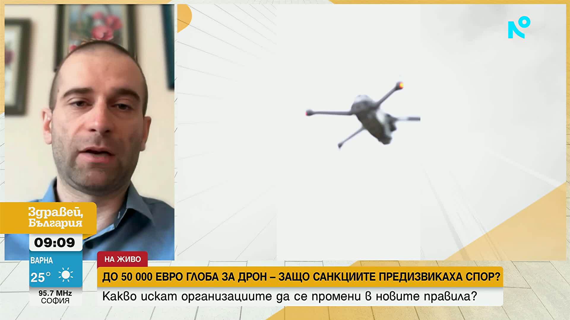 До 50 000 евро глоба за дрон – защо санкциите предизвикаха спор