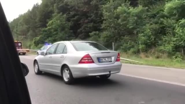 Изгоряла кола на АМ "Тракия"