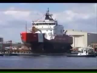 Ето как се пускат корабите в морето след като ги направят