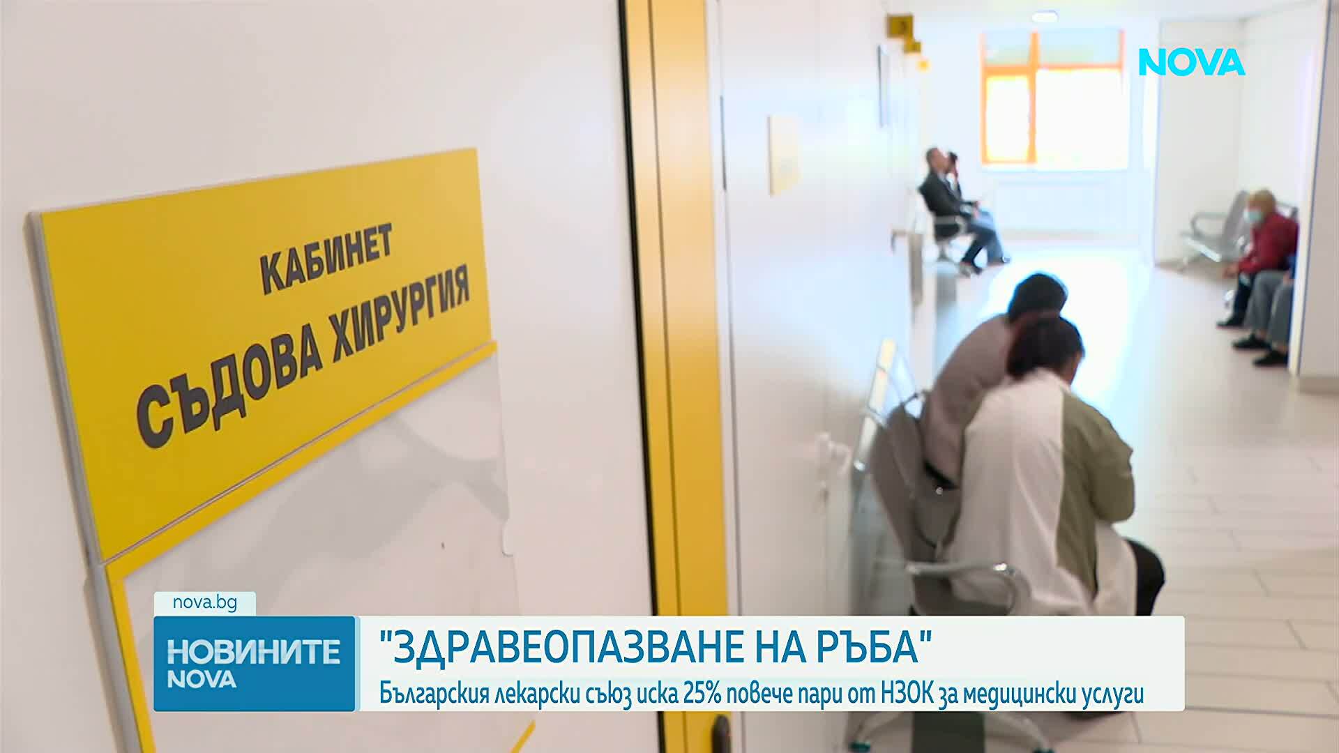 БЛС настоява за актуализация на цените на всички медицински дейности с минимум 25%