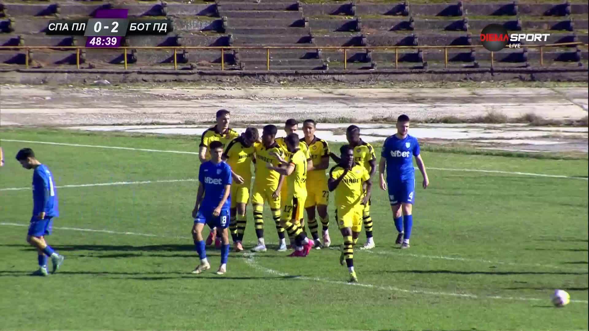 Никола Солдо направи резултата класически за Ботев срещу Спартак Пл