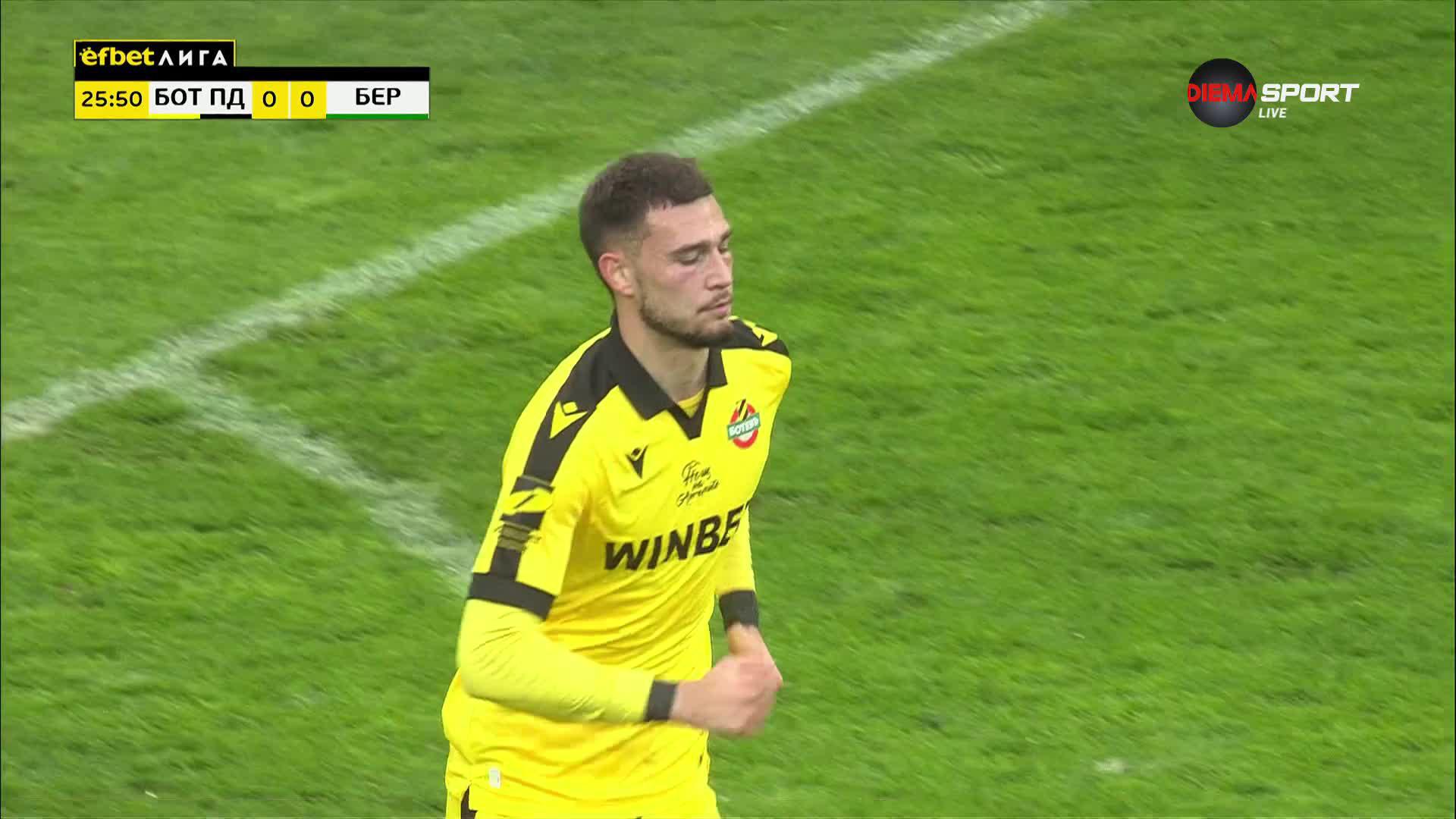 Ботев Пловдив - Берое 0:0 /първо полувреме/