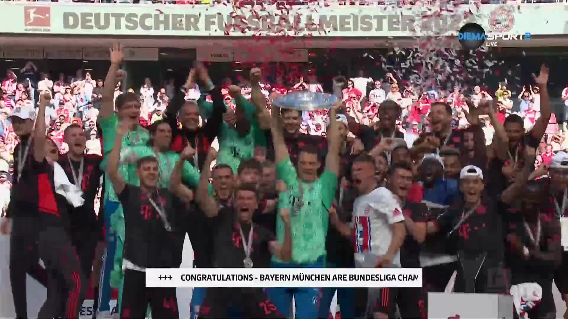 Байерн Мюнхен вдигна 11-а поредна титла на Германия