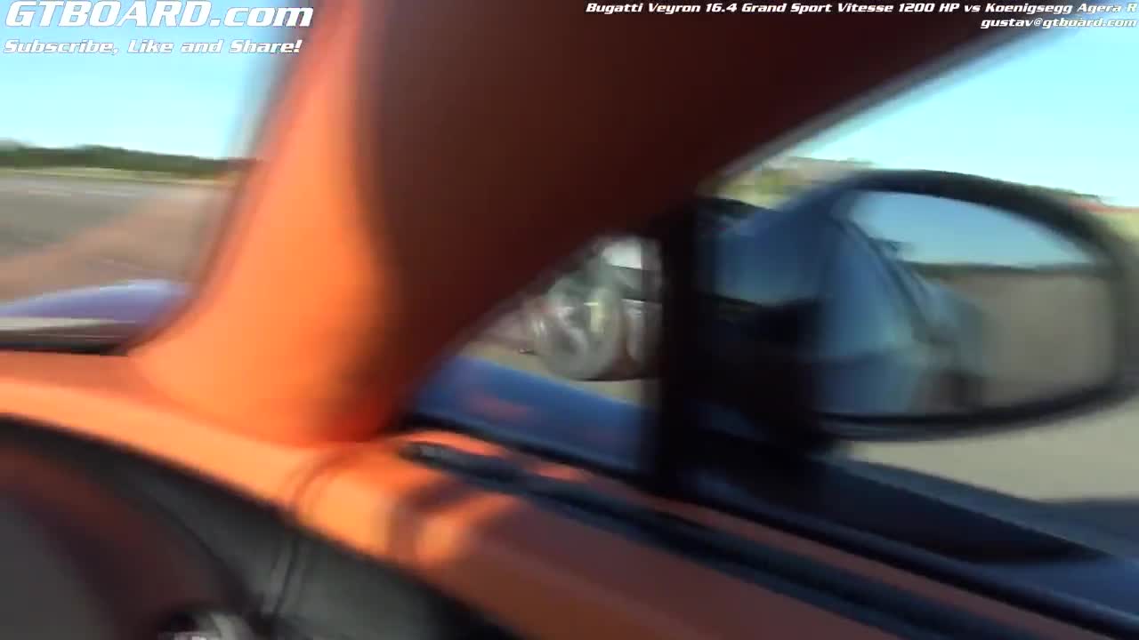 Дългоочакваният сблъсък - Bugatti Veyron Vitesse (1200 hp) vs Koenigsegg Agera R (1124 hp)