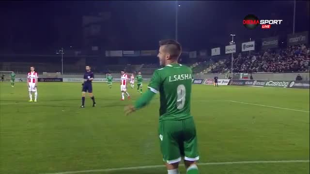 Първият гол на Саша за Лудогорец дойде срещу Звезда