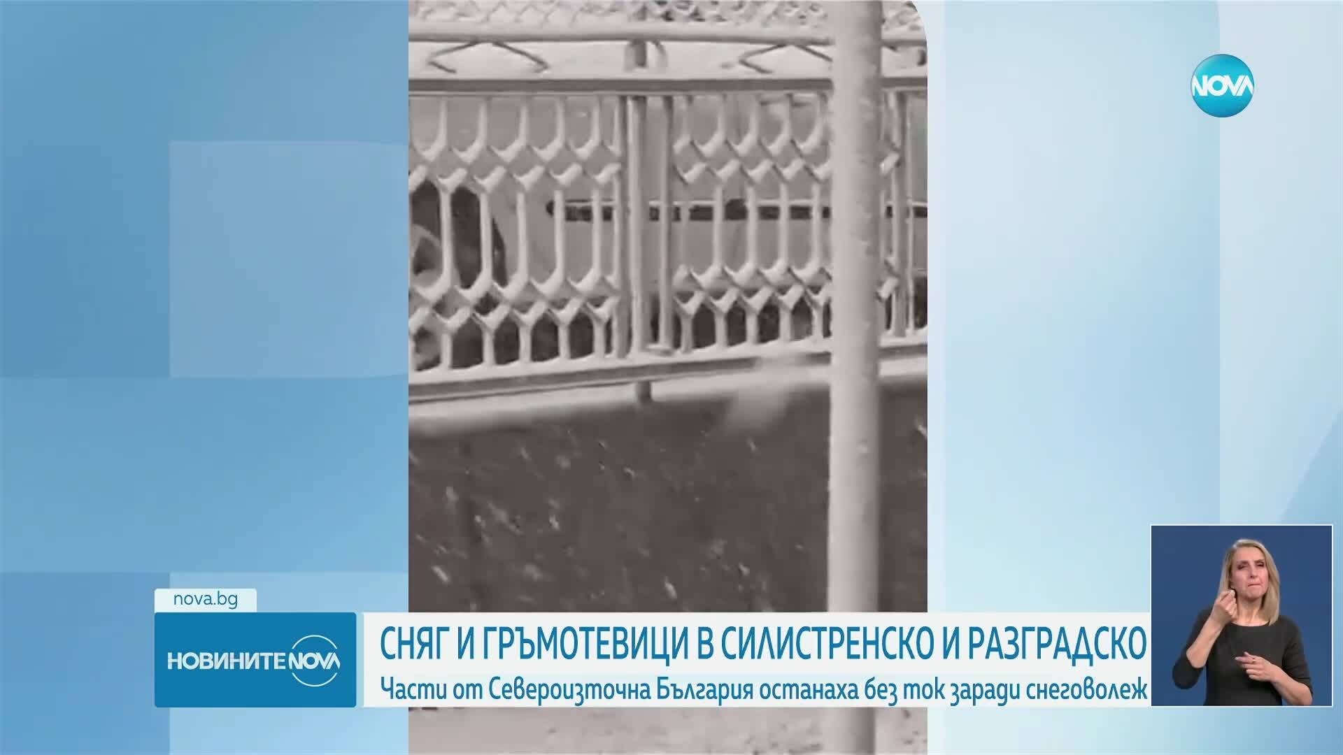 Снежна буря и силен вятър се разразиха в няколко области