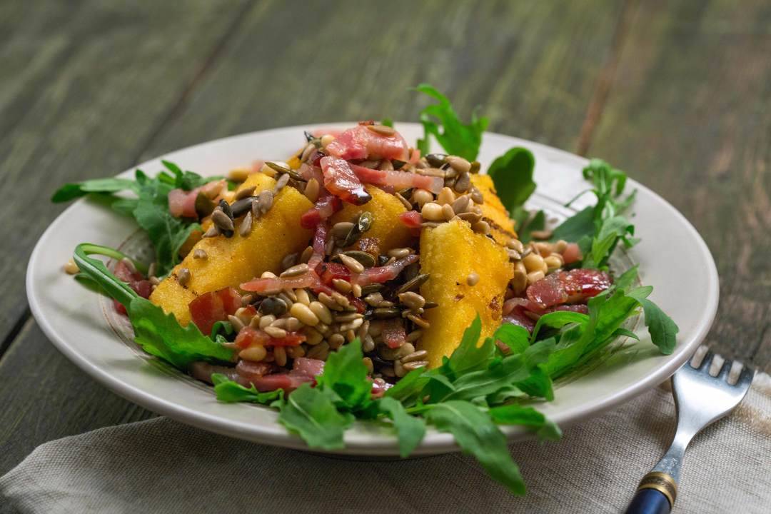 Вкусът на Истрия с Давид Скоко | ПЪРЖЕНА ПОЛЕНТА СЪС СЛЪНЧОГЛЕДОВИ СЕМКИ И ПАНЧЕТА