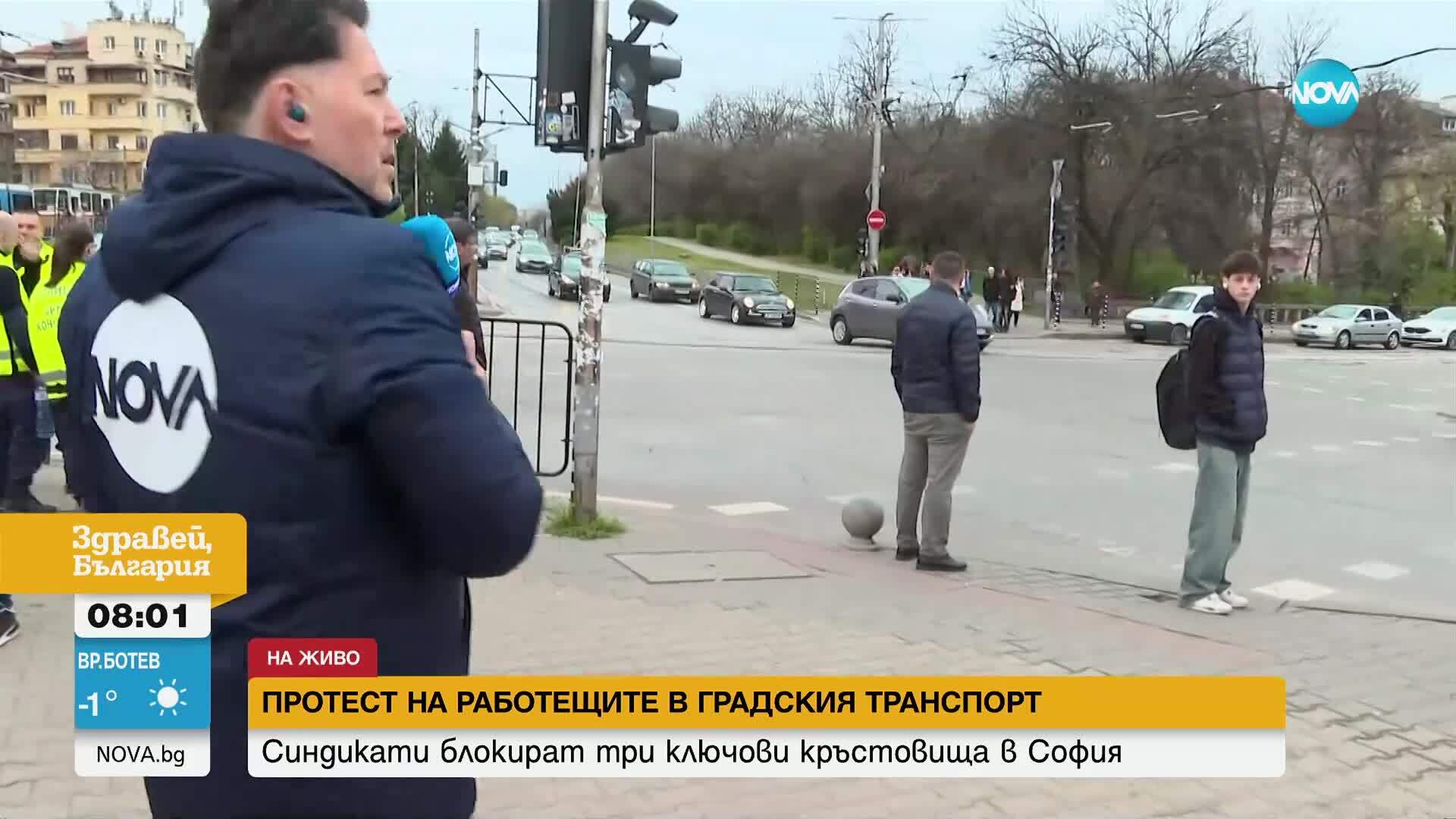 Протест на служителите в градския транспорт в София, Варна и Русе