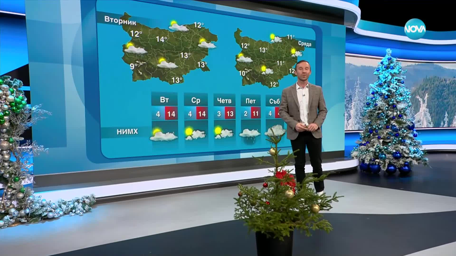Прогноза за времето (16.12.2024 - обедна емисия)