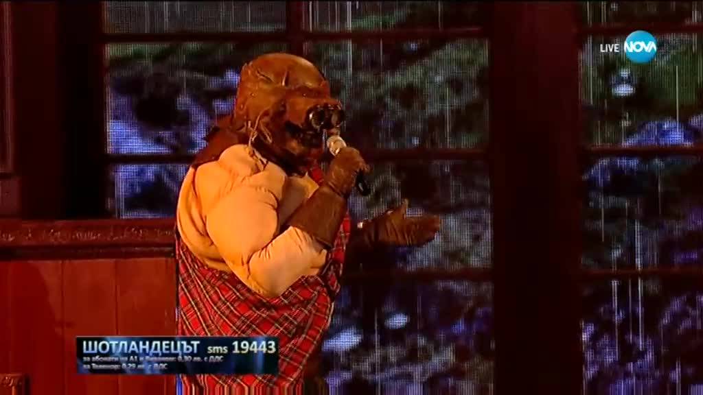 Шотландецът изпълнява Soli на Adriano Celentano | Маскираният певец