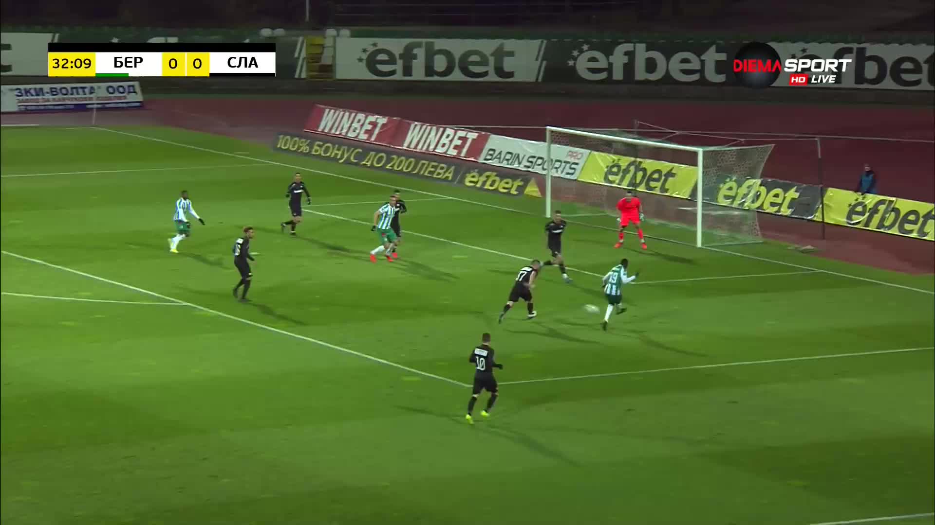 Берое - Славия 1:0 /първо полувреме/