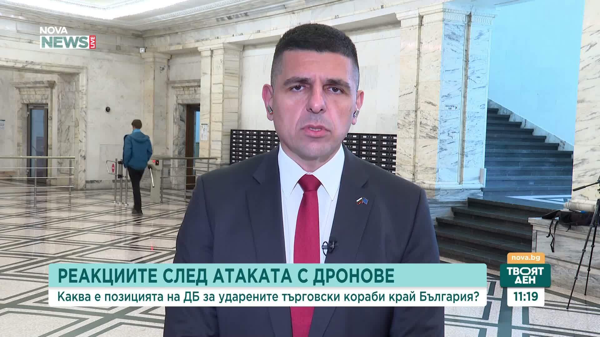 Мирчев за корабите в Черно море: България трябва да поиска гаранции от Русия, че подобни атаки повече няма да се случват