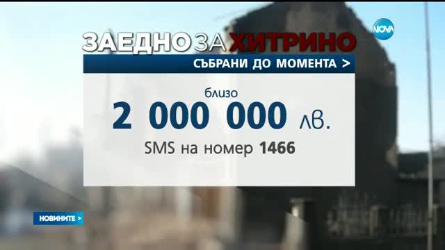 Кампанията на БЧК за Хитрино събра близо 2 млн. лева