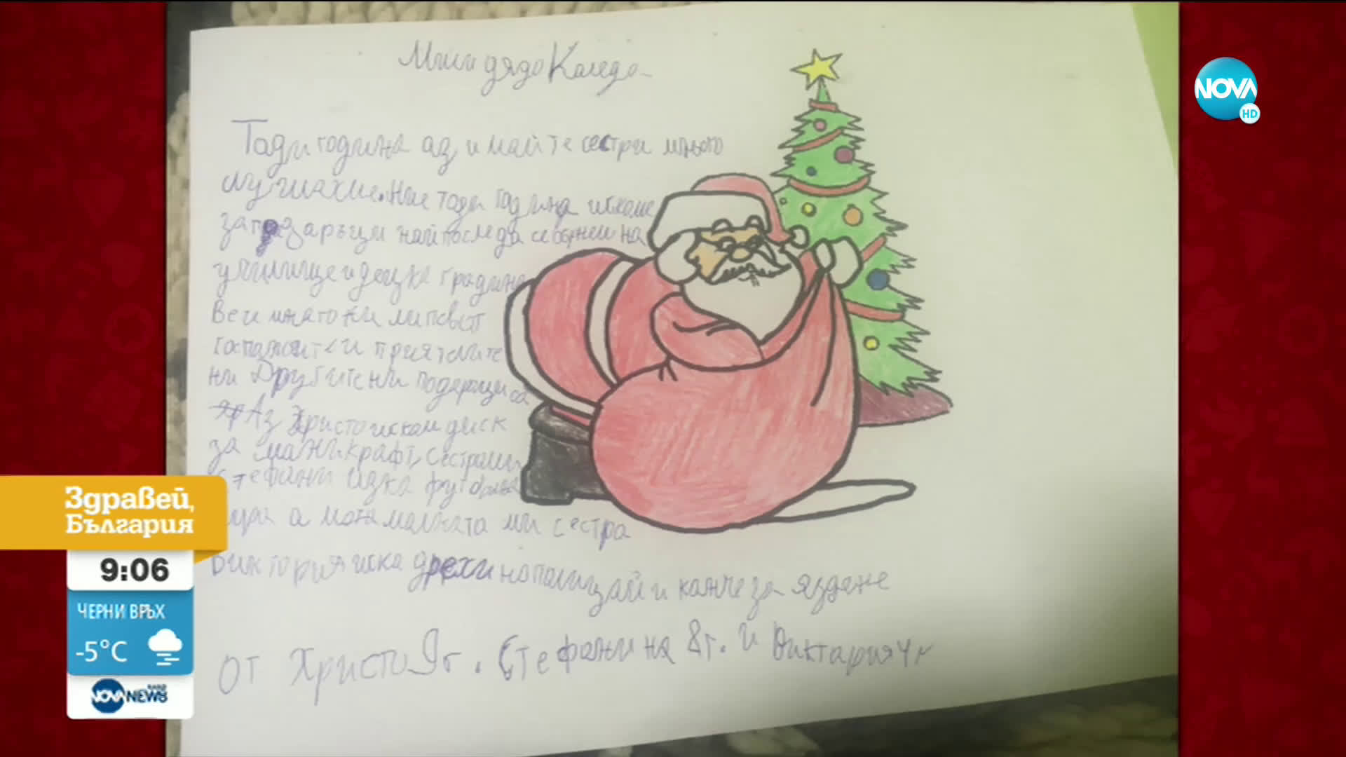 Какво си пожелават от Дядо Коледа най-малките зрители на NOVA?