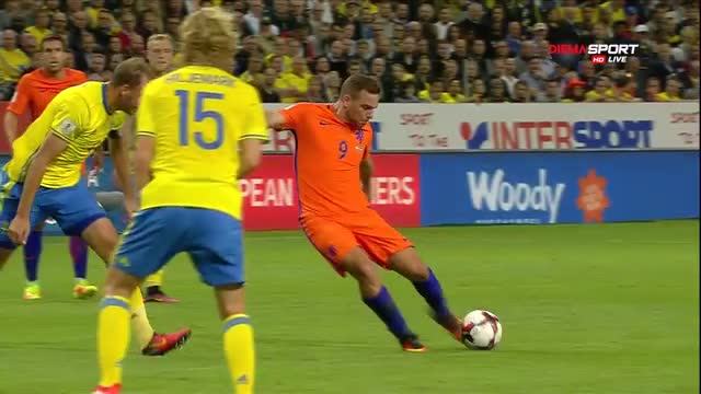 Швеция - Холандия 1:0 /полувреме/