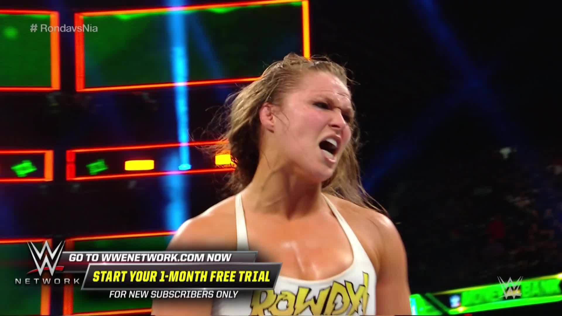 Ronda Rousey takes down Nia Jax with an unbelievable Judo throw: WWE Money in the Bank 2018 (WWE Network Exclusive)