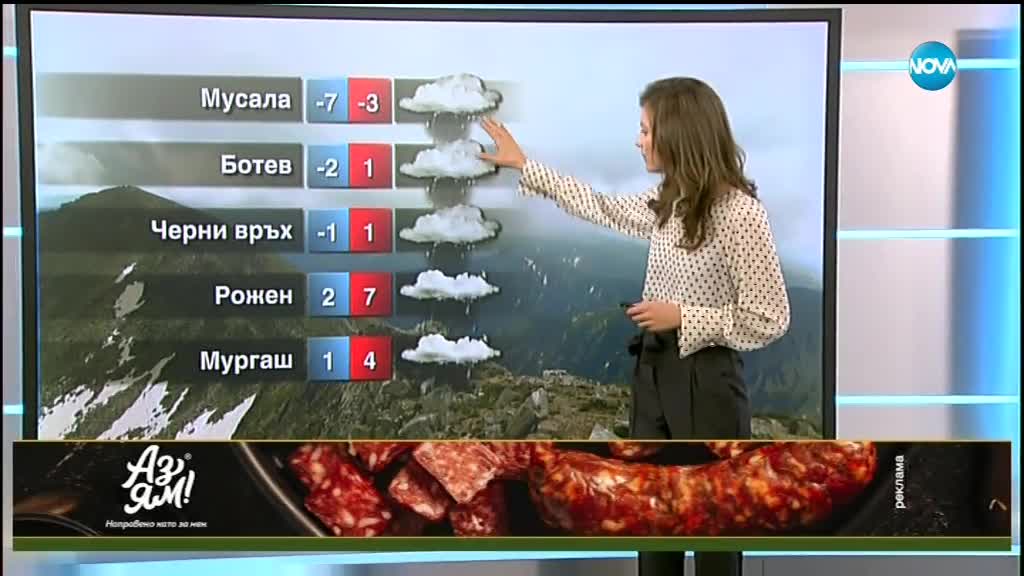 Прогноза за времето (26.11.2018 - централна емисия)