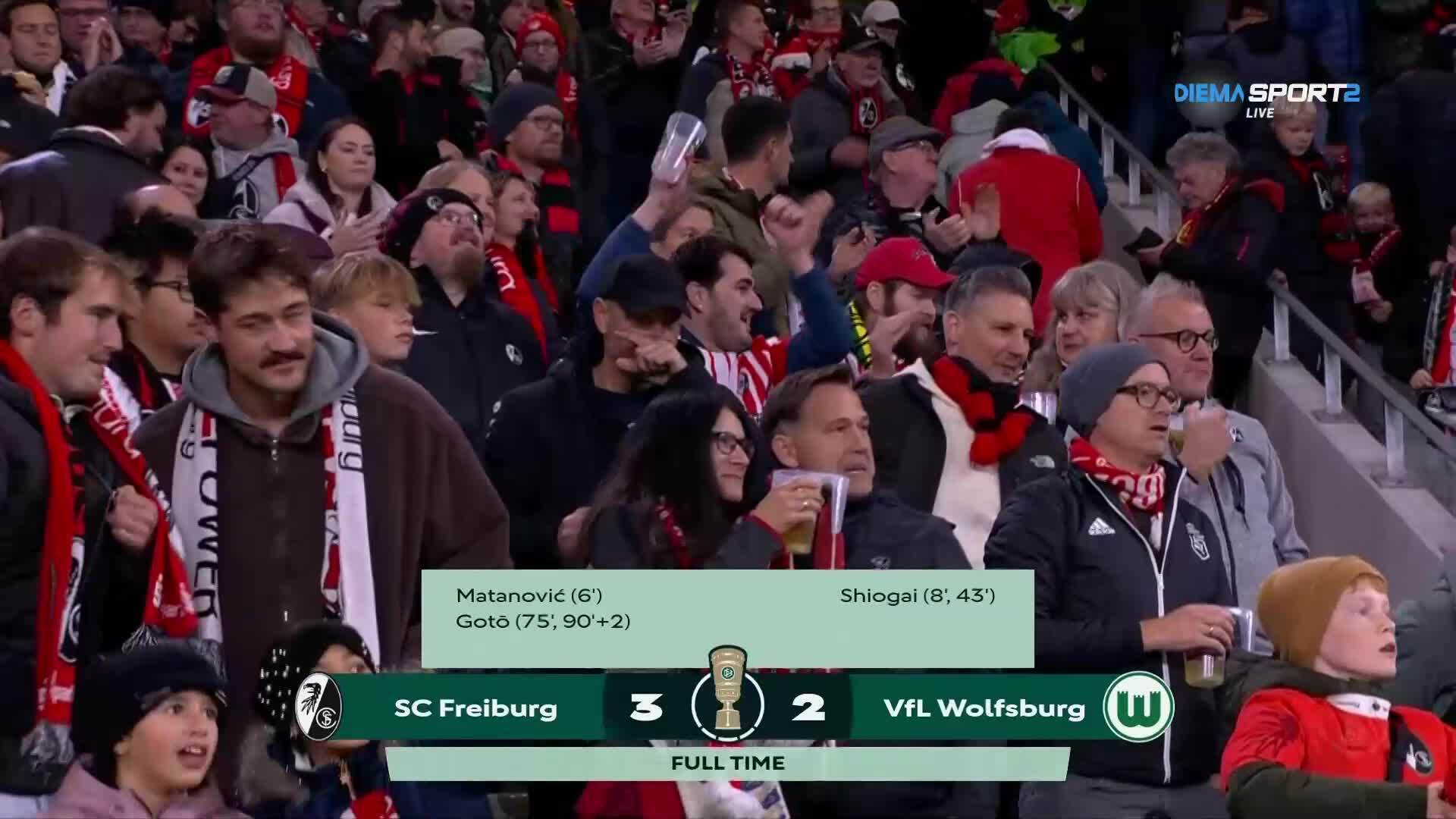 Фрайбург - Волфсбург 3:2 /репортаж/