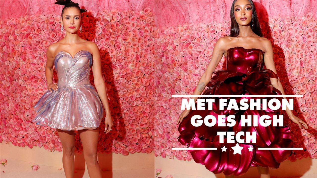 Nina Dobrev & Jordan Dunn wore 3D printed gowns to the Met