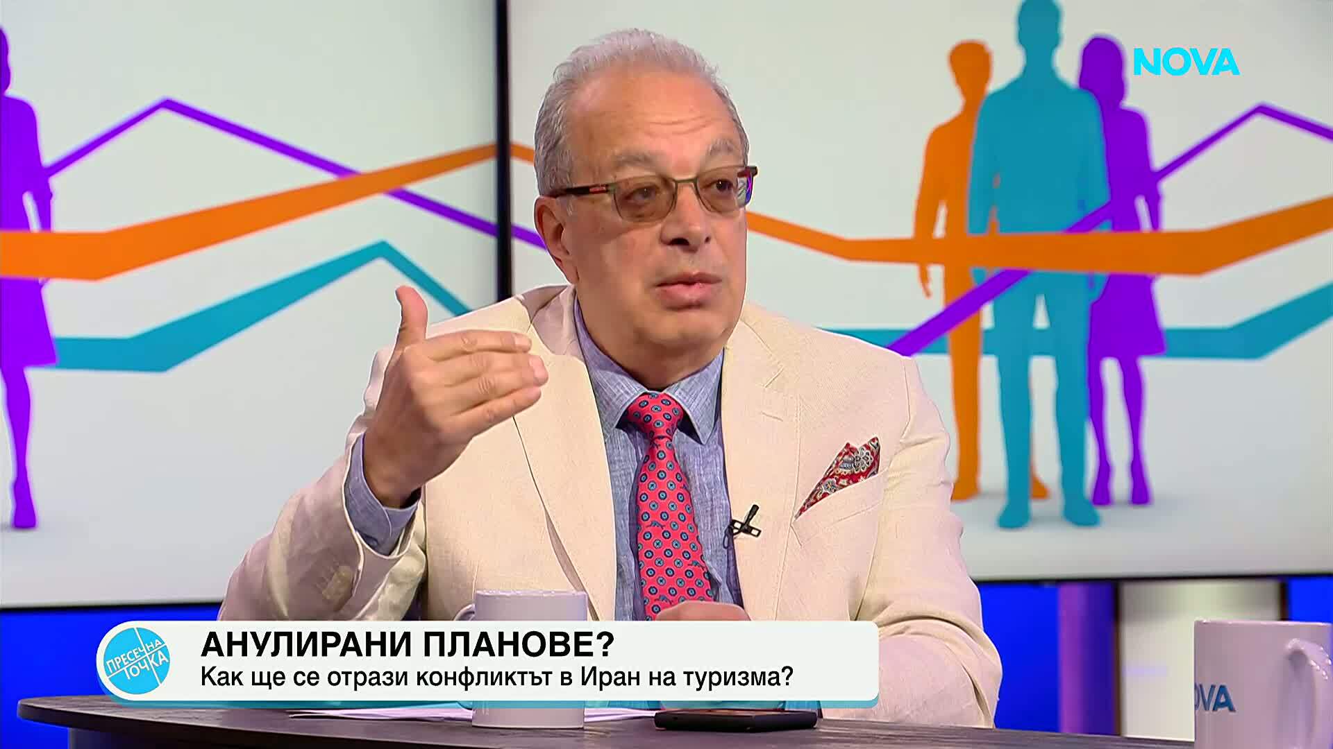Бранимир Ботев: Прогнозите за летния туристически сезон не са оптимистични предвид войната в Близкия изток