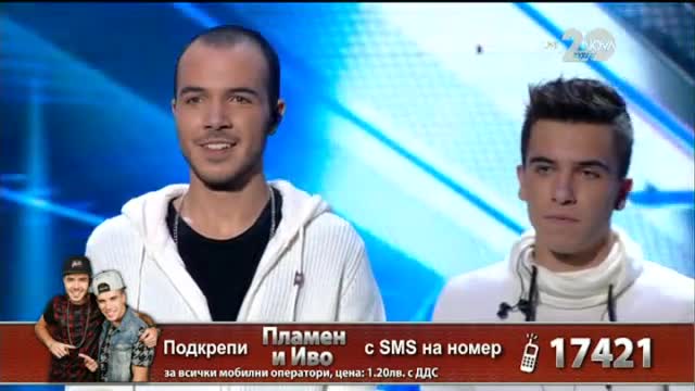 Иво и Пламен - X Factor Live (11.11.2014)