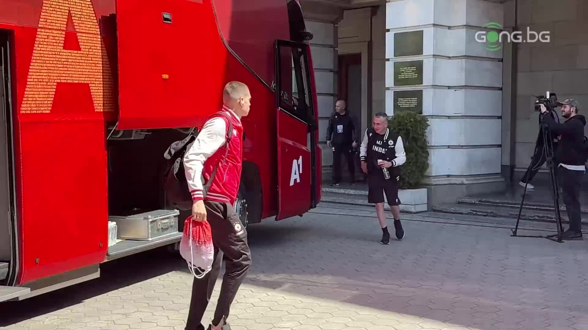 ЦСКА пристигна за сблъсъка с Левски