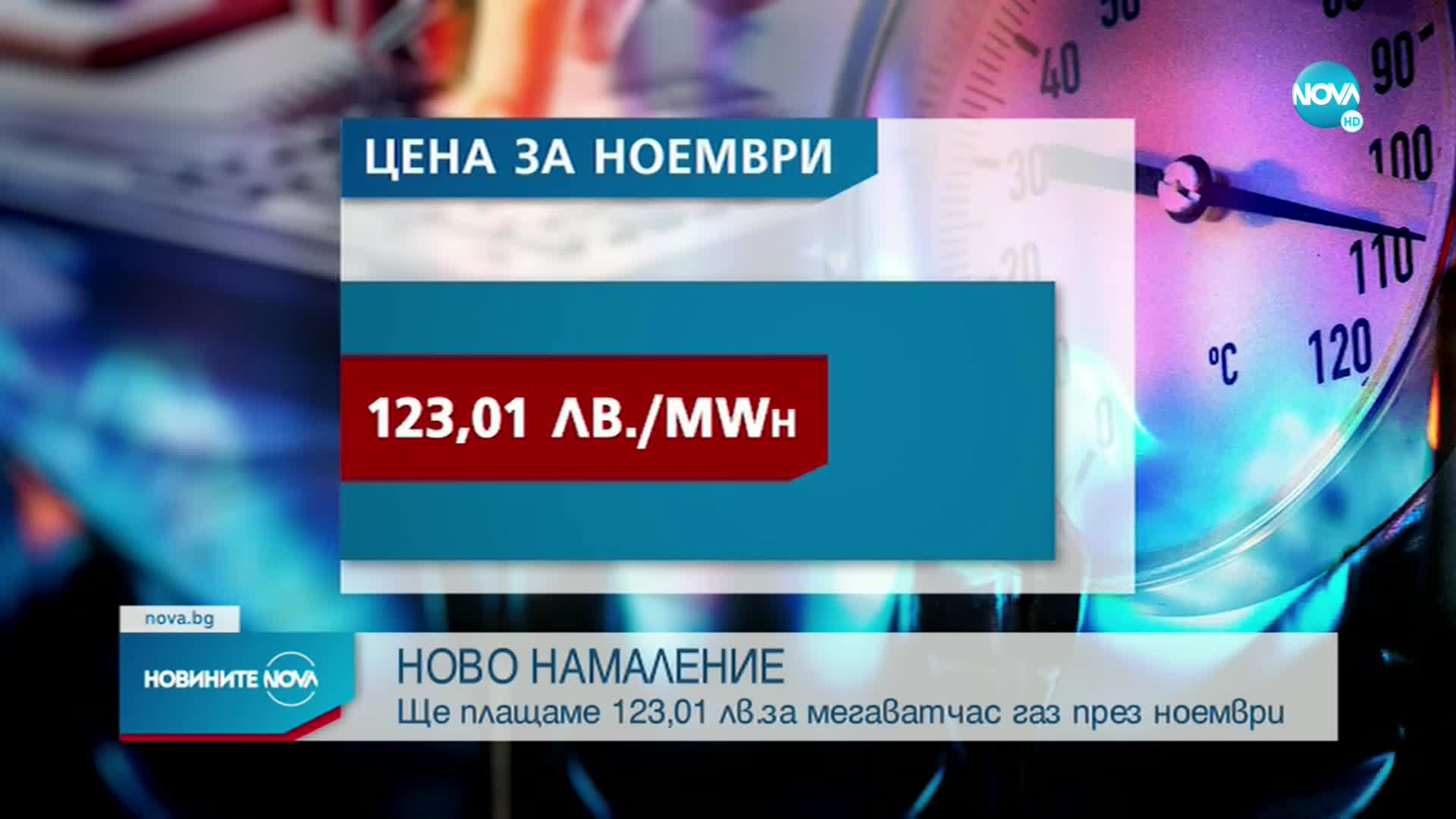 КЕВР одобри по-ниска цена на газа за ноември