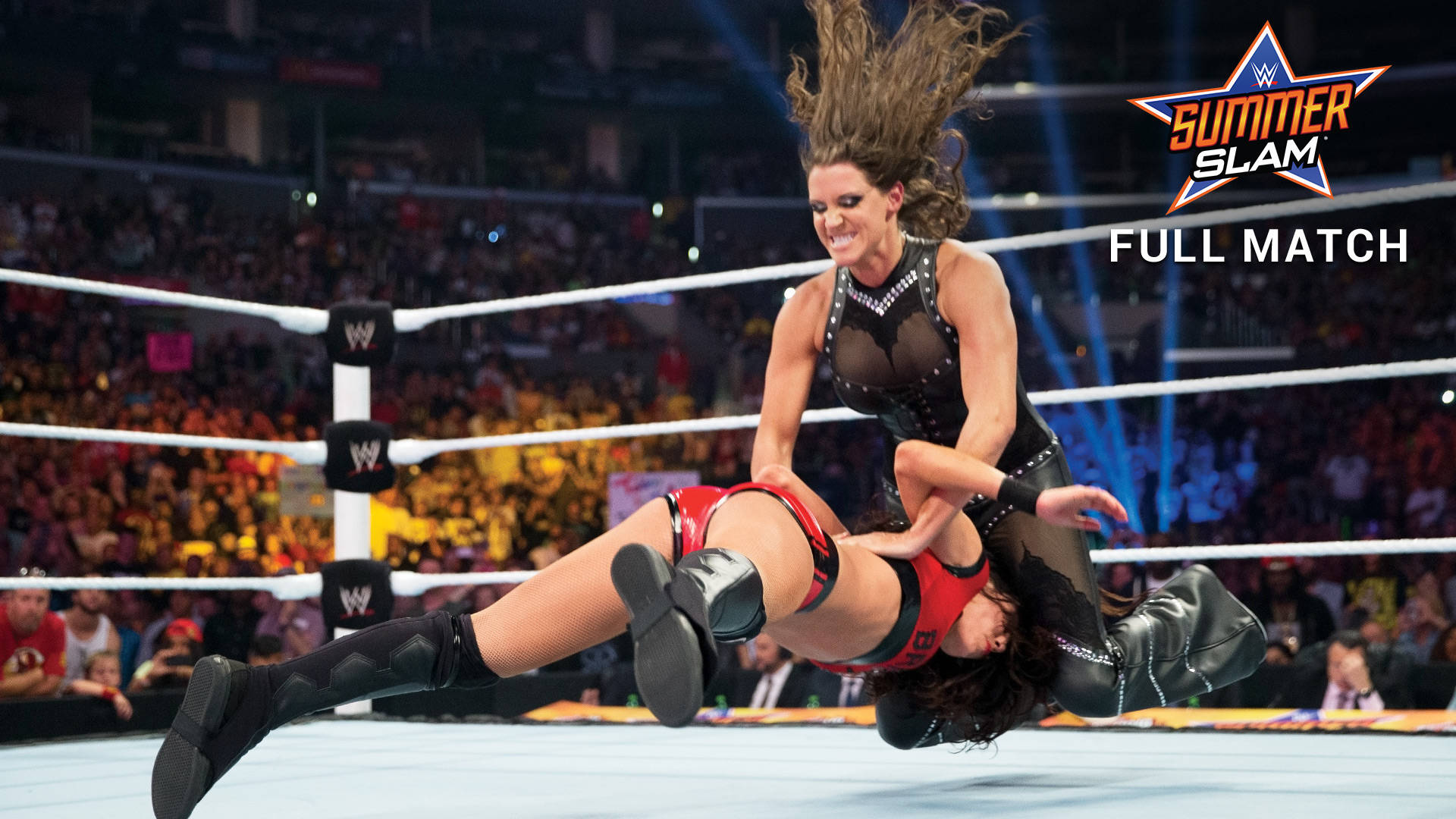 Бри Бела vs. Стефани МакМеън: SummerSlam 2014 (Целият мач)