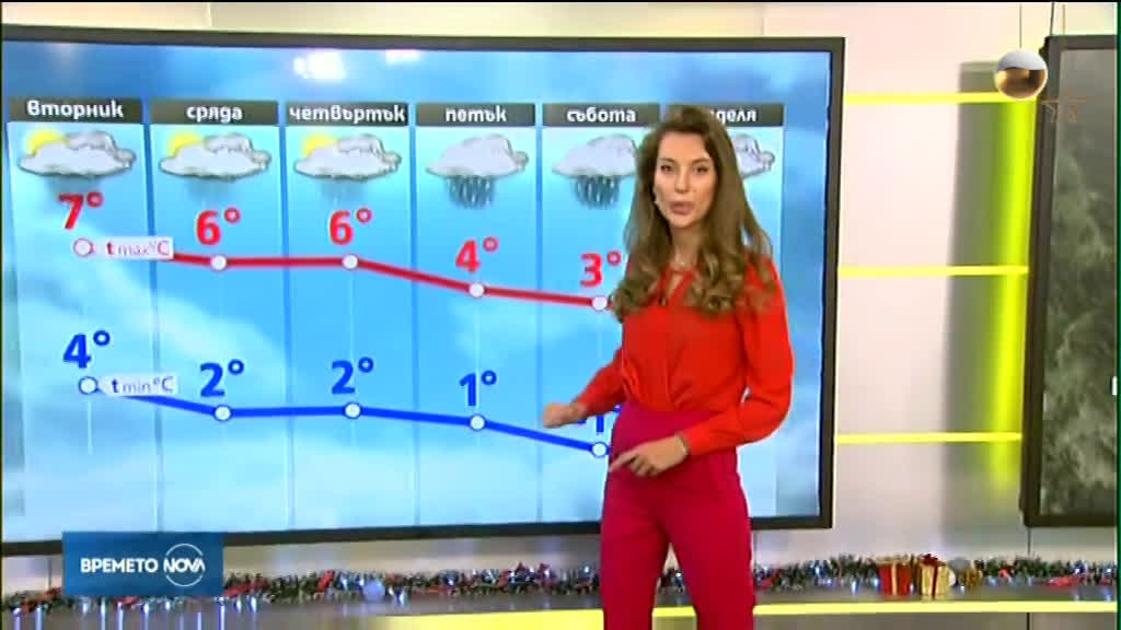 Прогноза за времето (24.12.2019 - сутрешна)