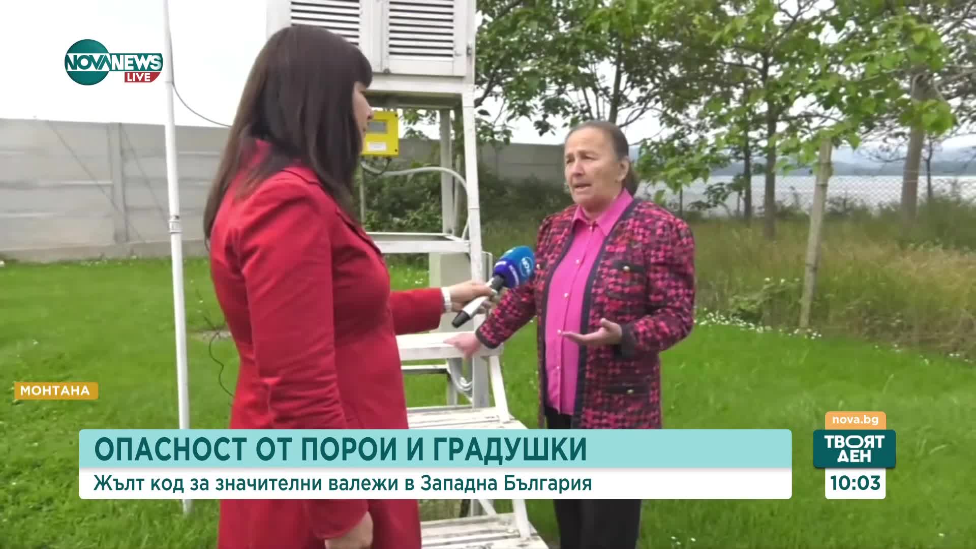 Жълт код за валежи и градушки