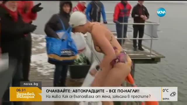 Да плуваш в ледено езеро за здраве