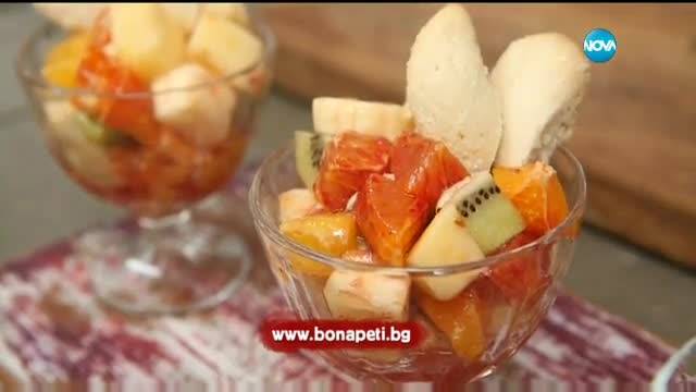 Плодова салата със сладки - Бон апети (22.02.2017)