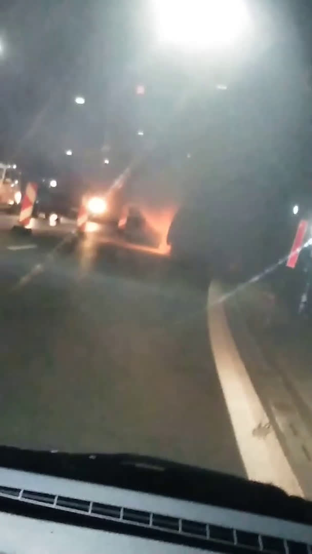 Автомобил с газова уредба се запали в тунел "Витиня", има пострадал