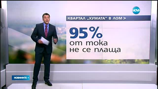 В ломски квартал 95% от тока се краде