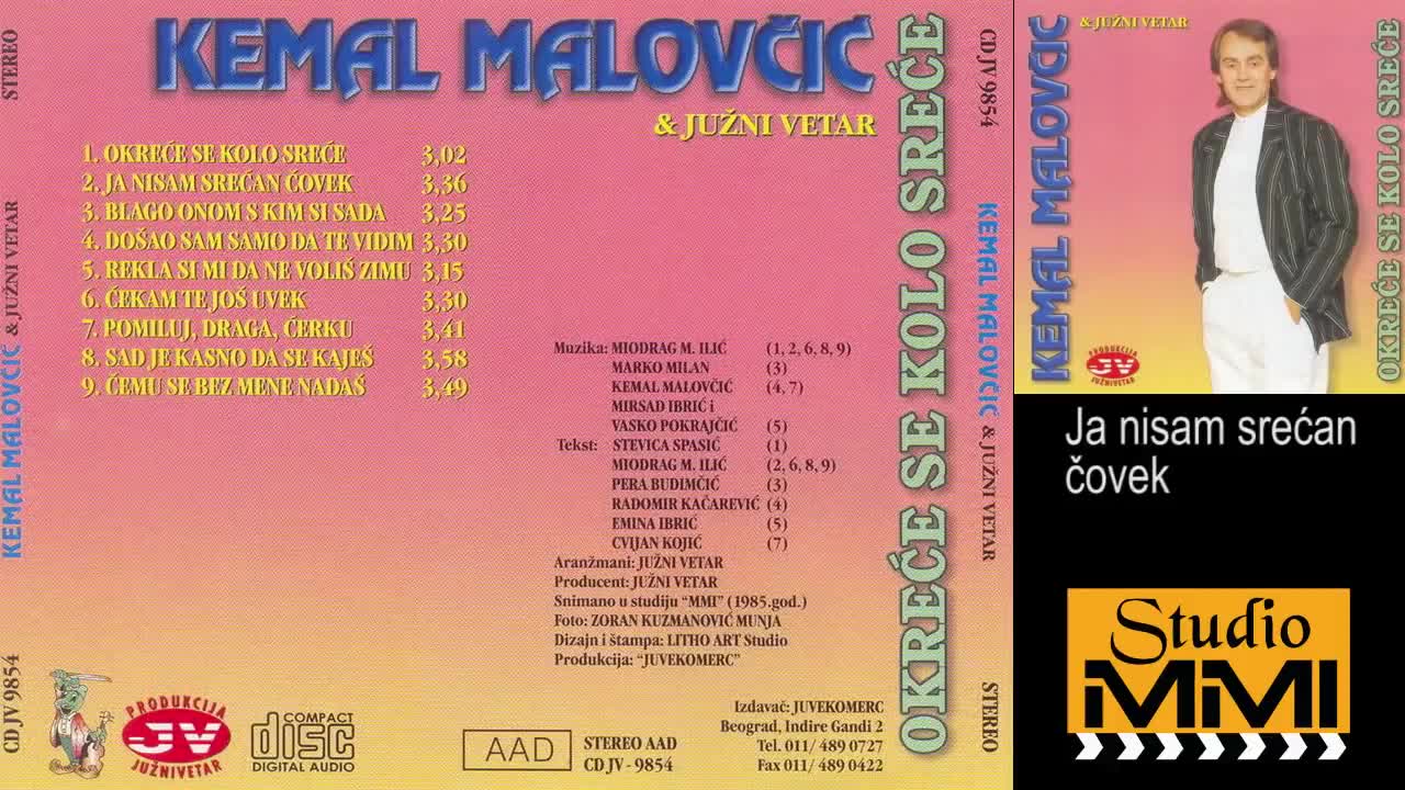 Kemal Malovcic i Juzni Vetar - Ja nisam srecan covek - Prevod