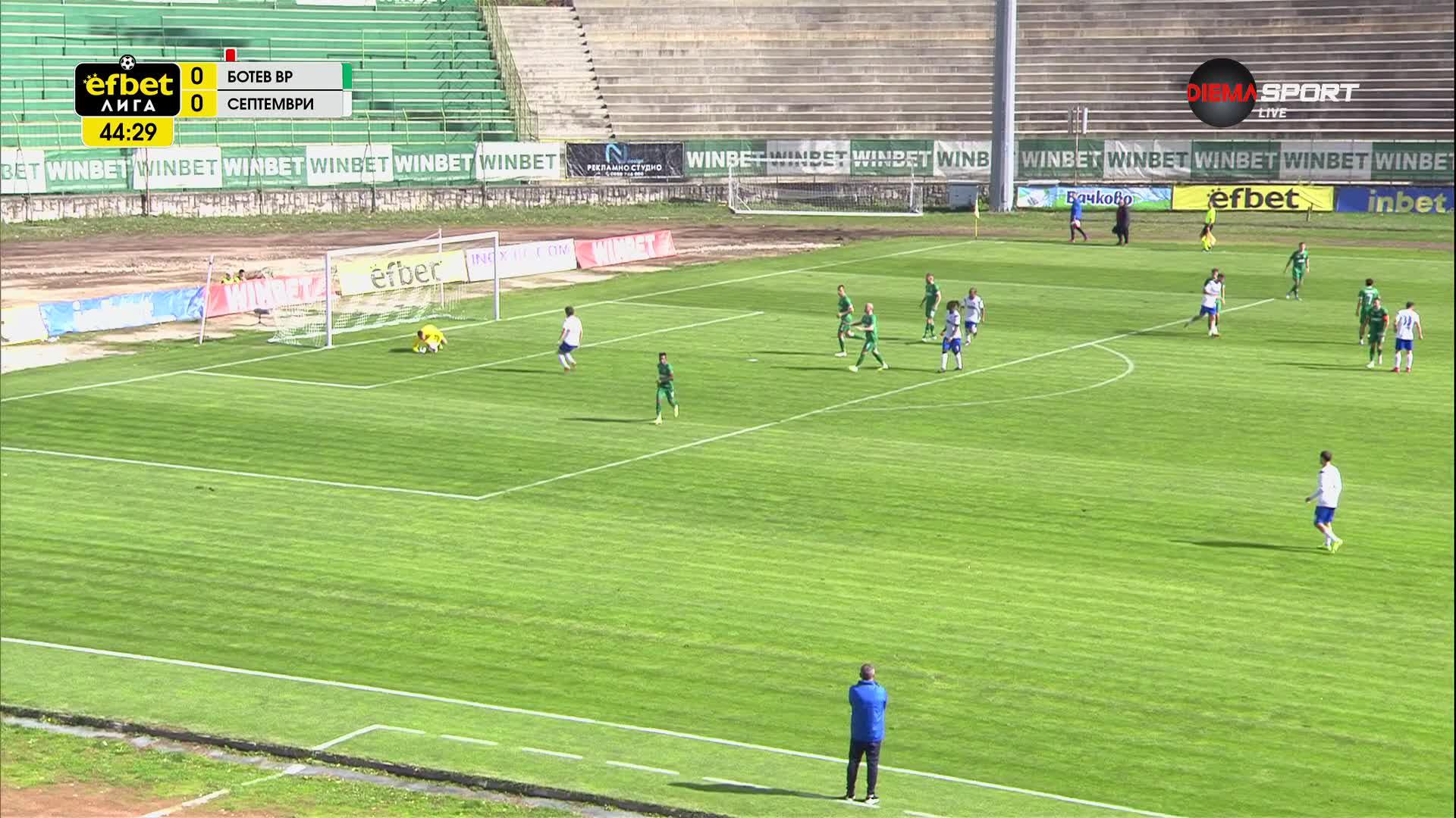 Ботев Враца - Септември 0:0 /първо полувреме/