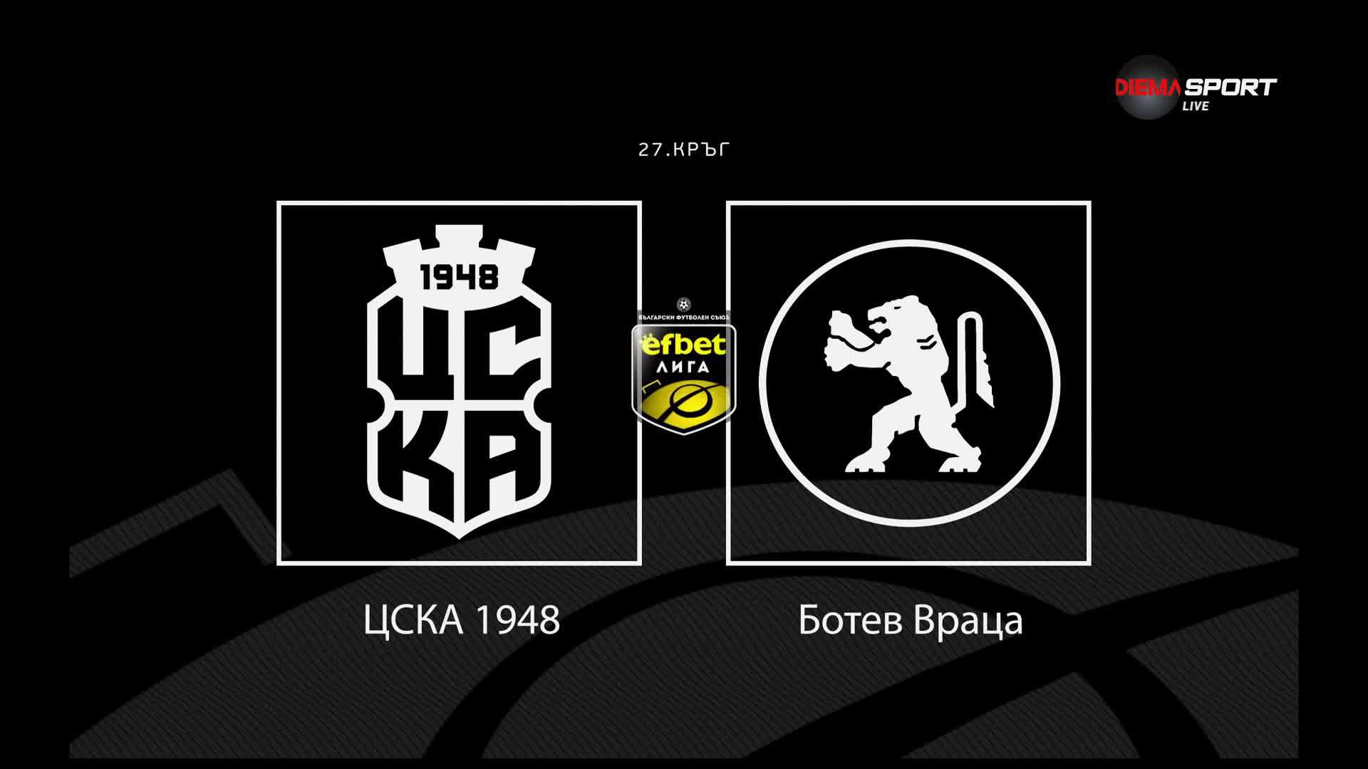 Преди кръга: ЦСКА 1948 - Ботев Враца