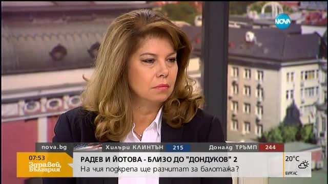 Илияна Йотова: Не води преговори за подкрепа на балотажа