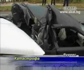 Верижна Катастрофа От 6 коли в Бургас